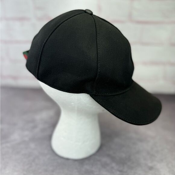 Authentic Gucci Gg Interlocking Web Logo Black Baseball Cap Hat - Picture 6 of 13